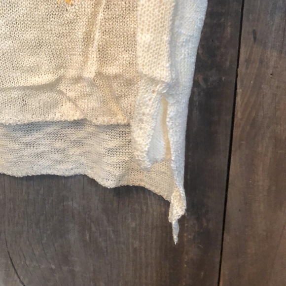 Glam Star Lightweight Open Weave Sweater in Ivory Sizes S/M & M/L - Picture 3 of 12